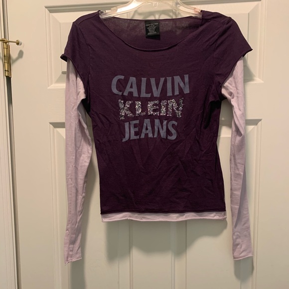 Calvin Klein Jeans Tops - Purple Calvin Klein Shirt
